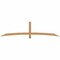 Ekena Millwork Bellingham Timber Gable Bracket, Western Red Cedar, 96"W x 24"H x 1 1/2"D x 3 1/2"F, 6/12 Pitch GBW096X24X0204BEL00SWR - alternate 1